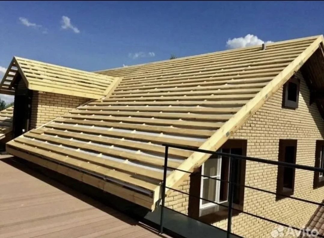 Обрешётка и стропильная система крыши